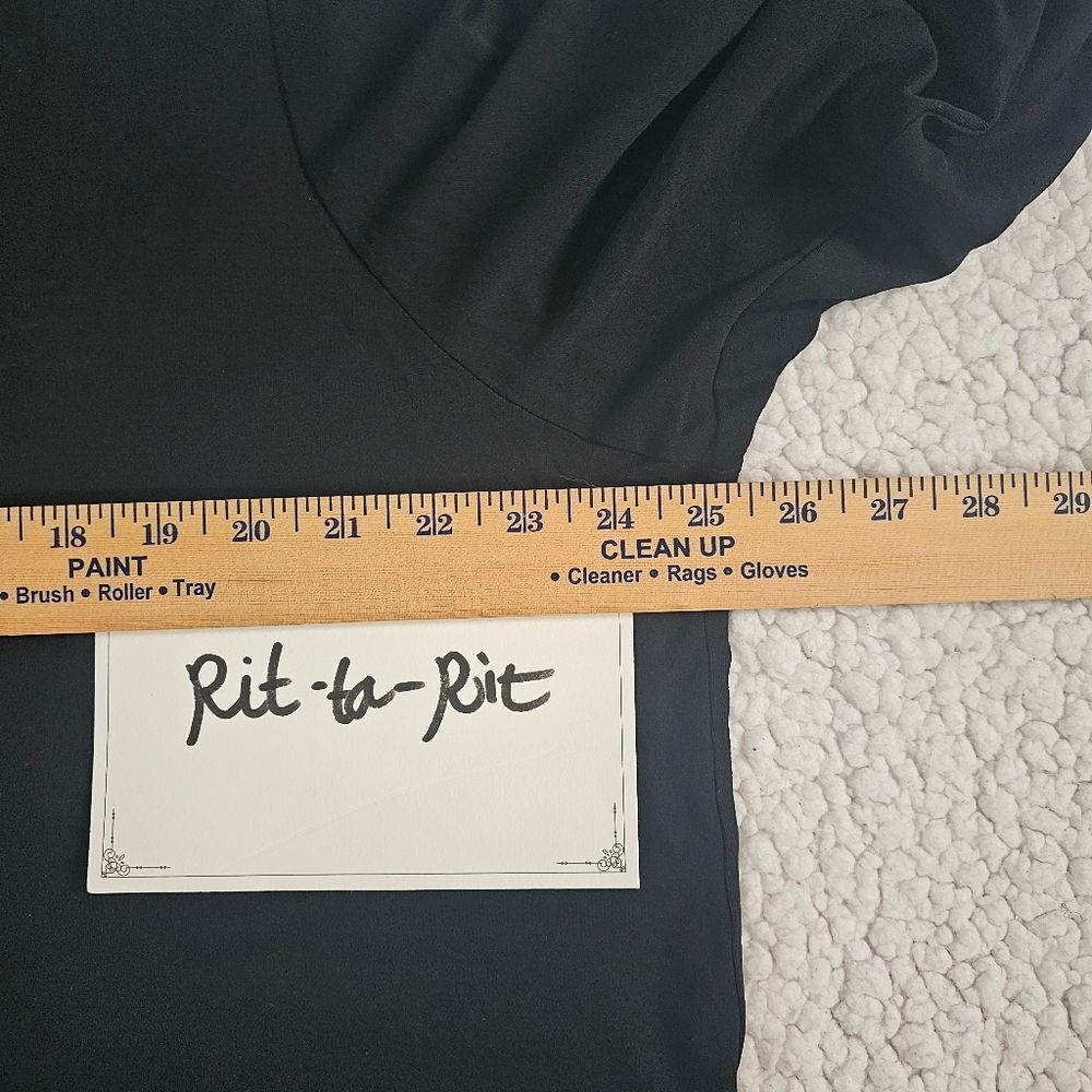 Eileen Fisher 1X long sleeves black top minimalist office work - Picture 4 of 6